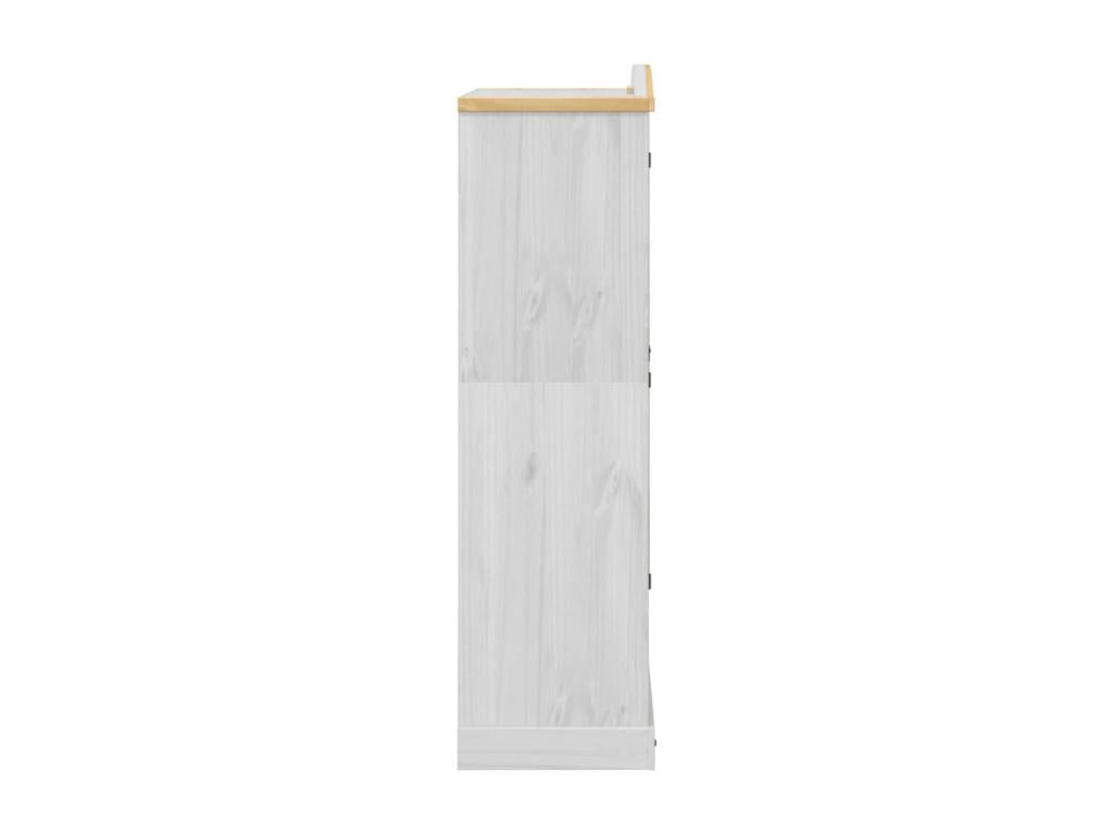 Garde-robe Vertchez blanc 102x52x186 cm bois de pin massif