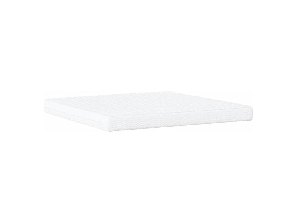 Lit avec matelas gris clair 200x200 tissu