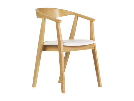 Chaises scandinaves design blanc et bois clair lot de 2 Vertchez