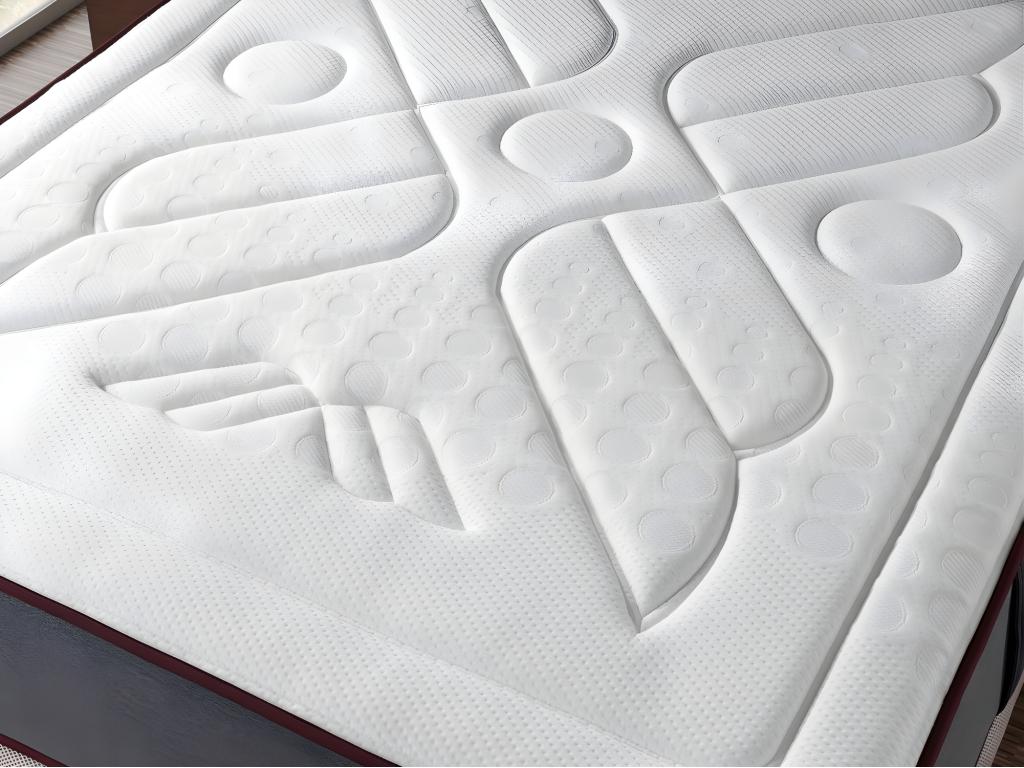Matelas ressorts ensaches 80x190 Vertchez SPRING Epaisseur 27CM avec mousse a memoire de forme hautement adaptable- Ergonomique