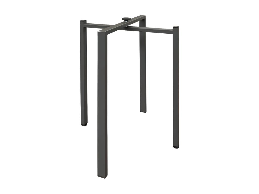 Table extensible 6 à 20 places gris cendré Vertchez 160 à 420cm-Support 4 pieds