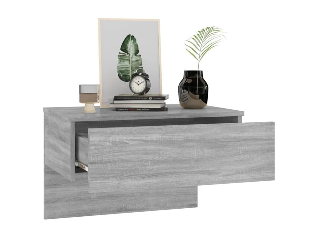 Vertchez Premium - Tables de chevet murales 2 pcs Vertchez gris
