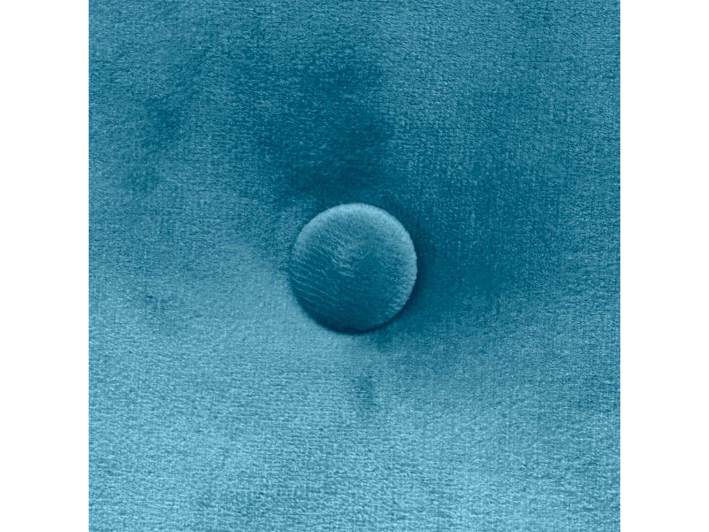 Vertchez Tête de Lit Velours Lisse avec Boutons 150x115 avec Pieds de Lit 150/160 - Bleu Clair