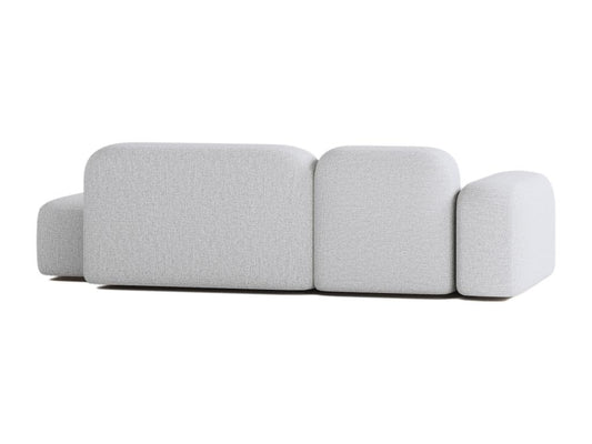 Max 3-Seater Modular Sofa in Light Grey Fabric