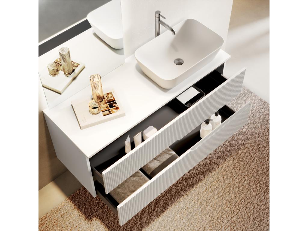 Composition 4 pieces Vertchez blanc Vertchez