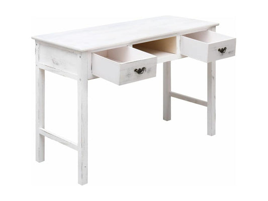 Table console Blanc antique 110x45x76 cm Bois