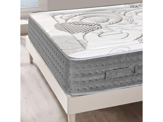 Matelas 140x200 cm Vertchez à ressorts ensachés mousse mémoire de forme indépendance du couchage face été/hiver épaisseur 26 cm