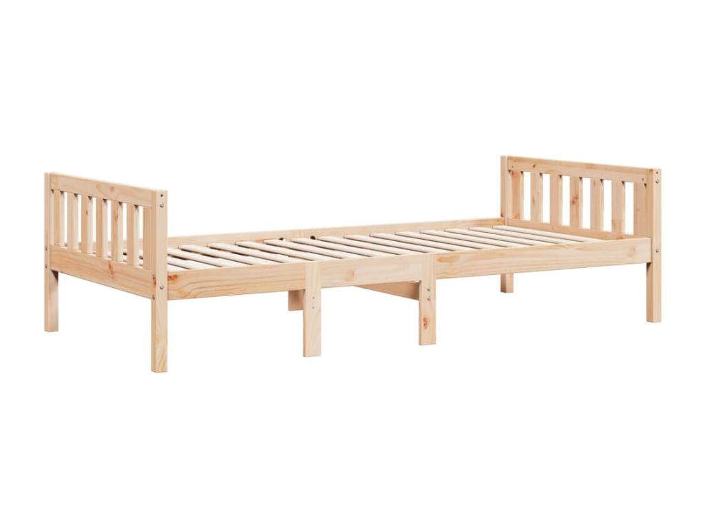 Lit pour enfants sans matelas 90x190 cm bois de pin massif