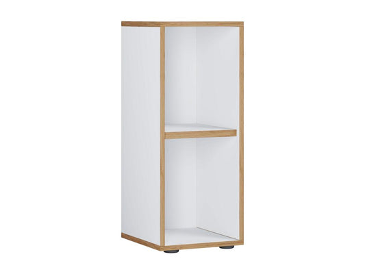 Vertchez bois Bureau Étagère sur pied Livres Dossiers Étagère à dossiers Étagère à livres Salia 2 fois L- 30 cm Blanc