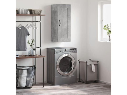 Armoire murale gris béton 34.5x34x90 cm bois d'ingénierie