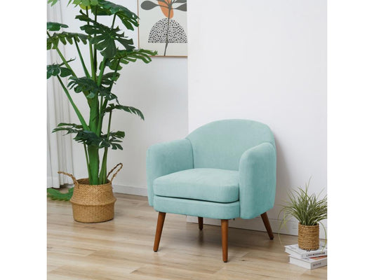 Fauteuil rembourré accoudoirs moderne