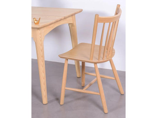 Chaise rustique en bois de chêne naturel - Vertchez - Chêne