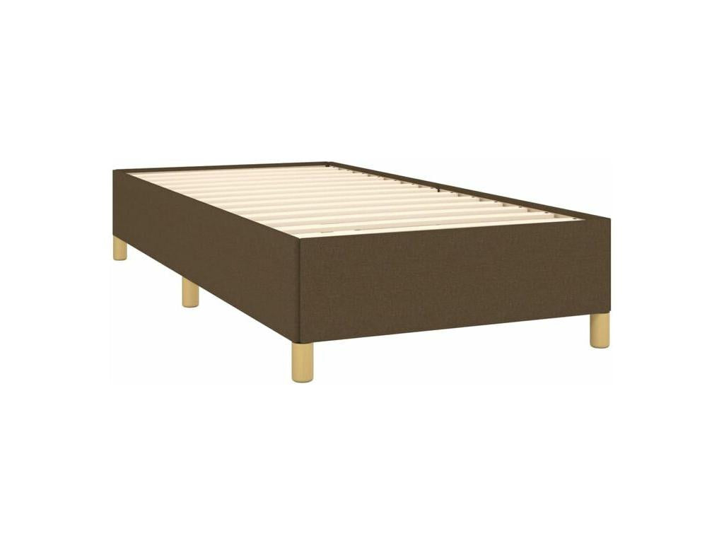 Sommier à Vertchez de lit avec matelas Marron foncé 100x200