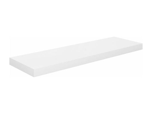 Étagère murale flottante 2 pcs Blanc brillant 80x23.5x3.8cm MDF