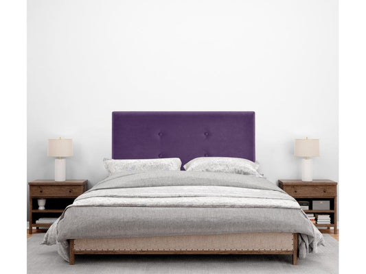 Vertchez Tête de lit en tissu Aqualine avec 2 Vertchezées de boutons 105x50cm Lits 105 - Vertchez