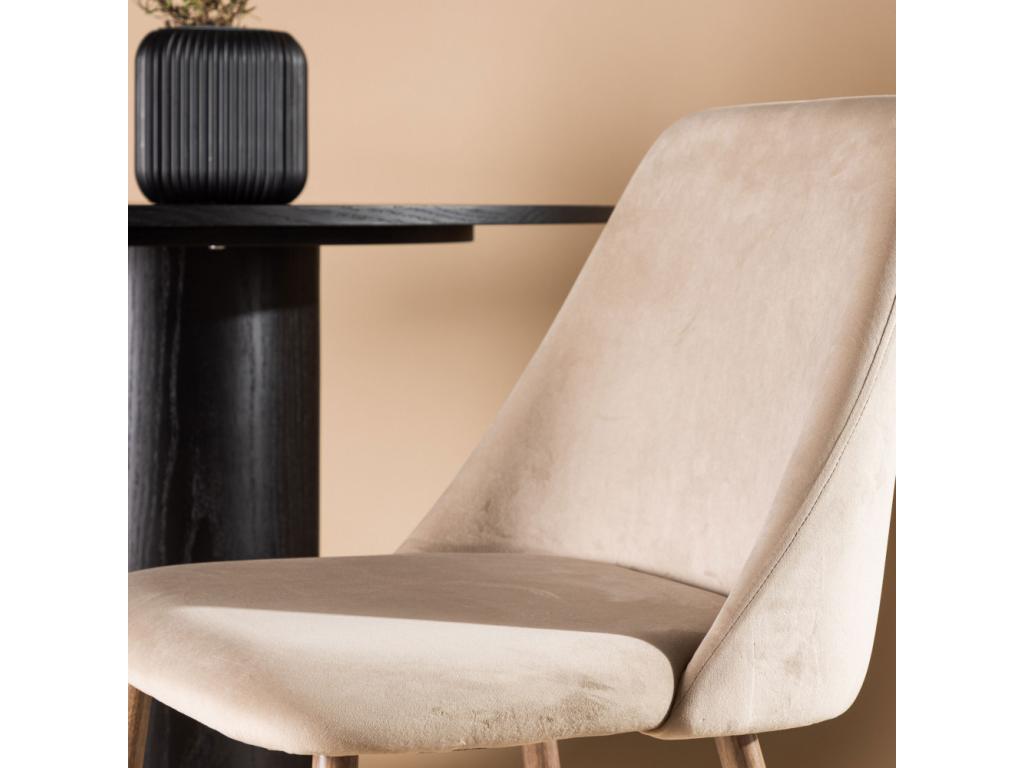 Night chaise de salle à manger marron noyer décor