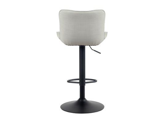 Lot de 2 Tabourets de bar - Tissu / Métal - Crème - Vertchez