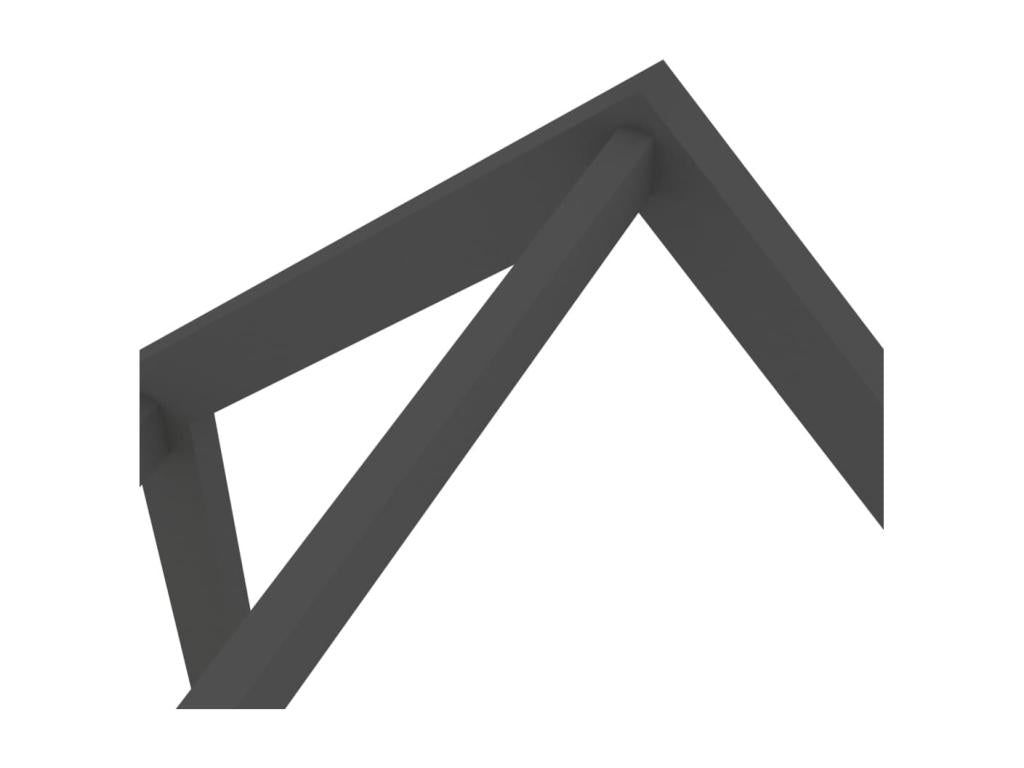 Lit cabane enfant avec un tiroir Gris foncé Pin 80x160