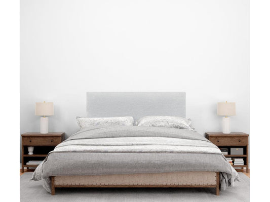 Vertchez Tête de Lit en laine naturelle 80x50cm pour Lit 80/90 - Blanc