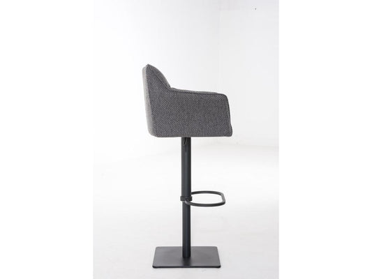 Tabouret de bar chaise métal grise 64x45x88 cm 10 0004699