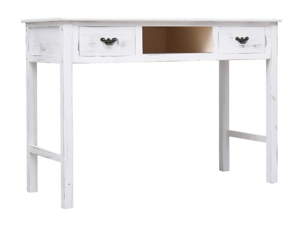 Table console Blanc antique 110x45x76 cm Bois