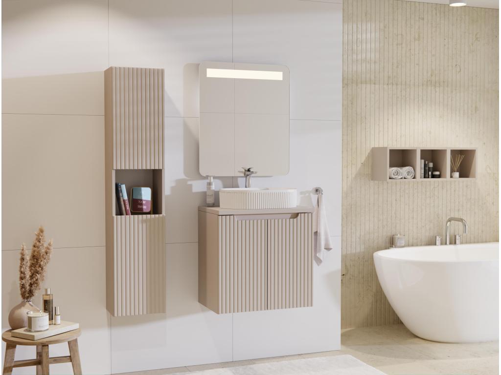 Armoire Haute Vertchez HC30 2D 30x25x140 Clair naturel