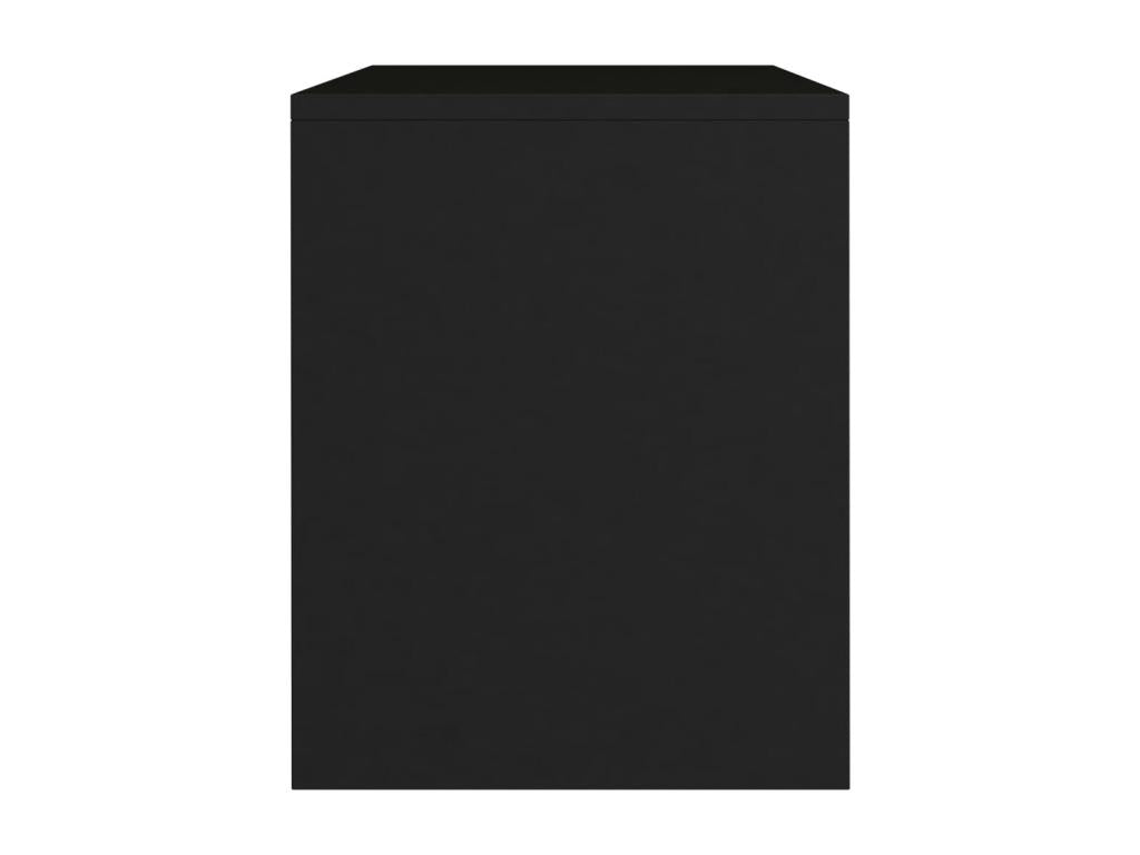 Vertchez Premium - Tables de chevet 2 pcs Noir 40x30x40 cm Bois d'ingénierie