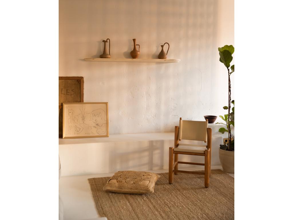 Ensemble 3 étagères en bois de sapin naturel 80x3.2cm - Vertchez