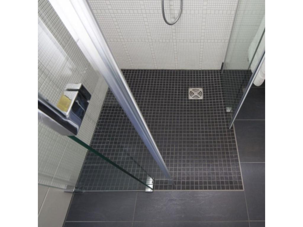 Receveur de douche à carreler 120x120 Vertchez Primo carré écoulement excentré colle 320