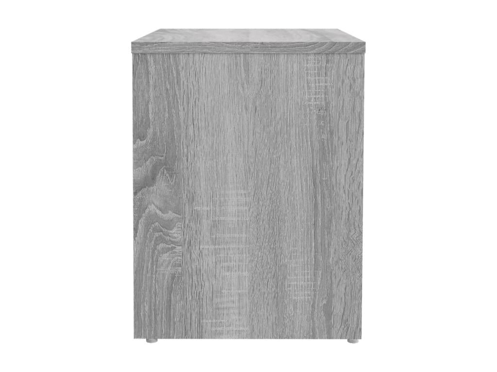 Vertchez Premium - Tables de chevet 2 pcs Vertchez gris 40x30x40 cm Bois ingénierie