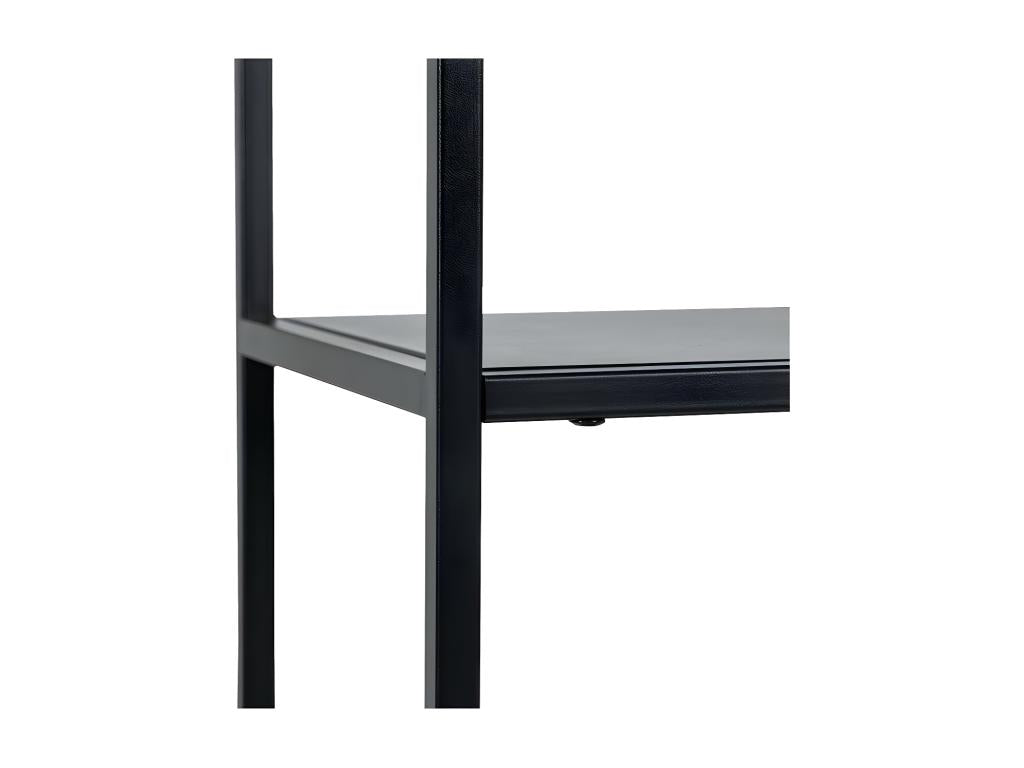 Étagère 6 plateaux métal Noir - URBAN