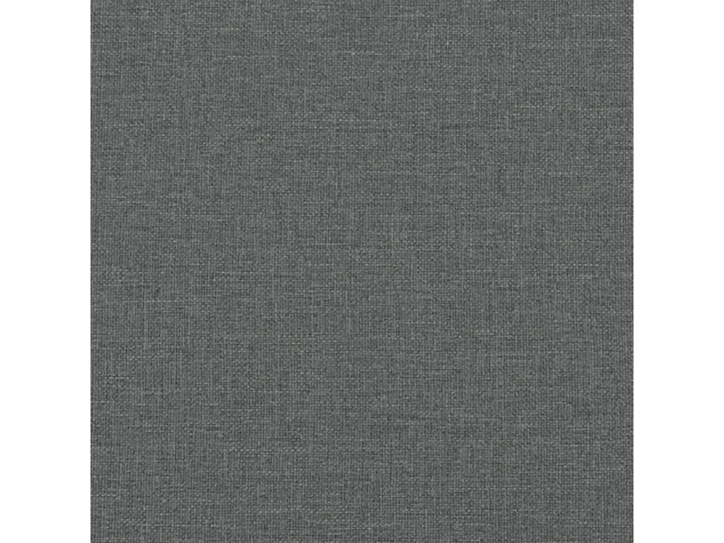 Canapé à 2 places Gris foncé 120 cm Tissu
