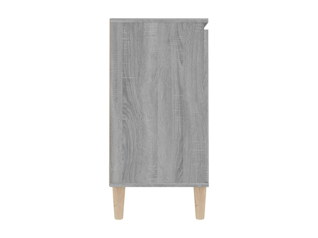 Buffet Vertchez gris 103.5x35x70 cm Bois d'ingénierie