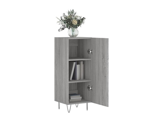 Buffet Vertchez gris 34.5x34x90 cm Bois d'ingénierie