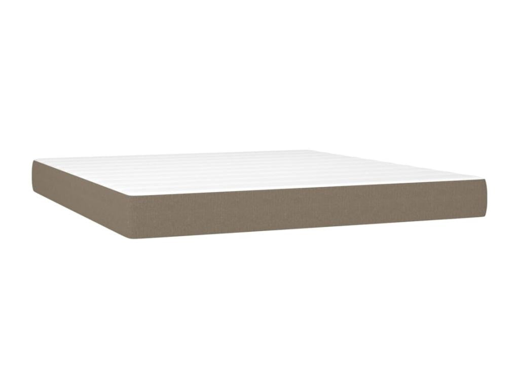 Sommier à Vertchez de lit avec matelas LED Vertchez 160x200 Tissu