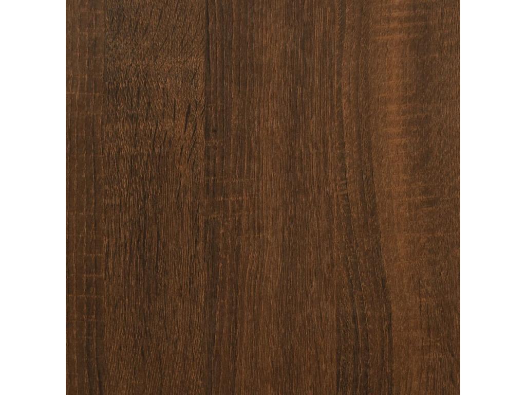 Cadre de lit chêne marron 120x190 bois d'ingénierie