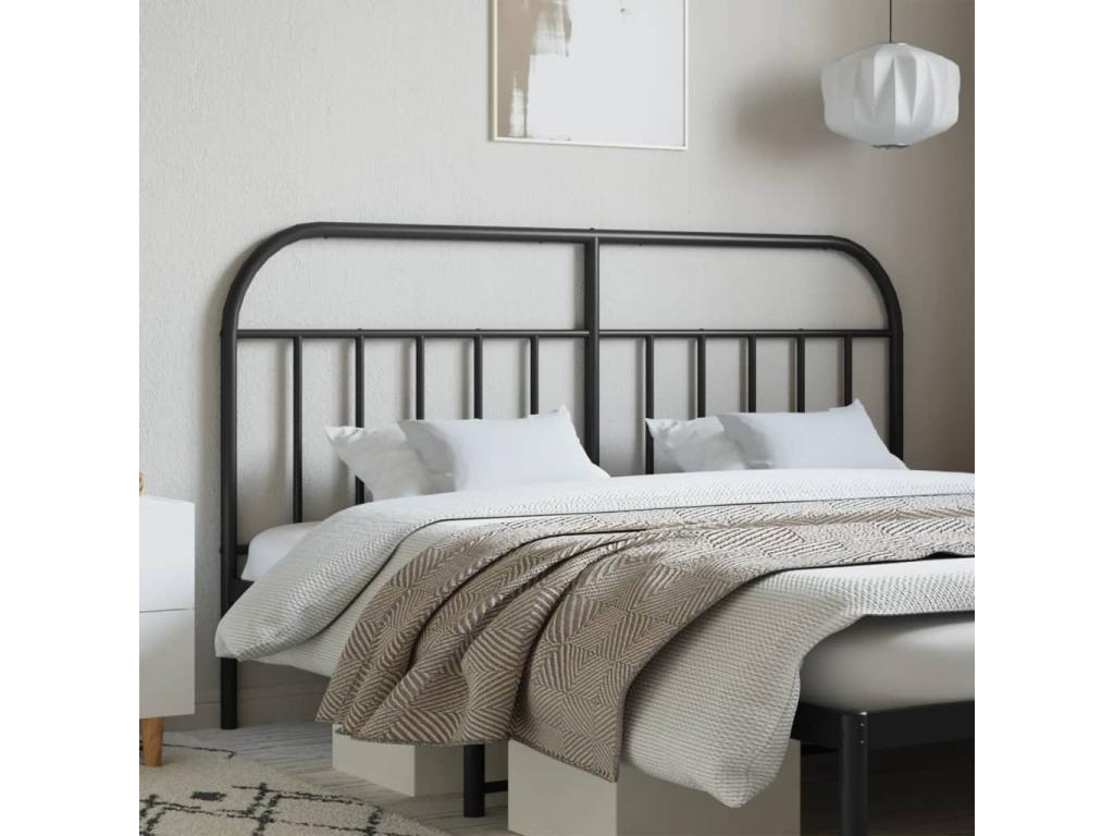 Tête de lit métal noir 160cm