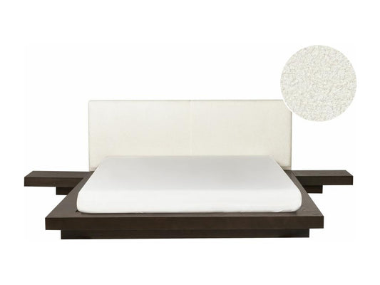 Lit avec sommier Bouclé Vertchez 160x200 cm Frêne foncé