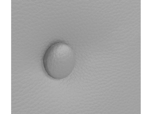 Vertchez Tête de lit similicuir avec 2 Vertchezées de boutons 160x50cm Lits 150/160 - Gris clair