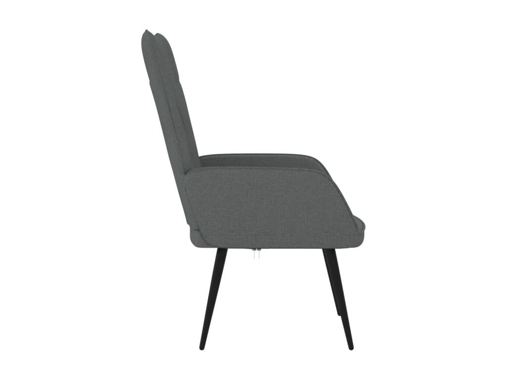 Fauteuil de relaxation Gris foncé Tissu
