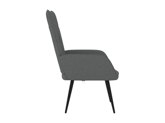 Fauteuil de relaxation Gris foncé Tissu