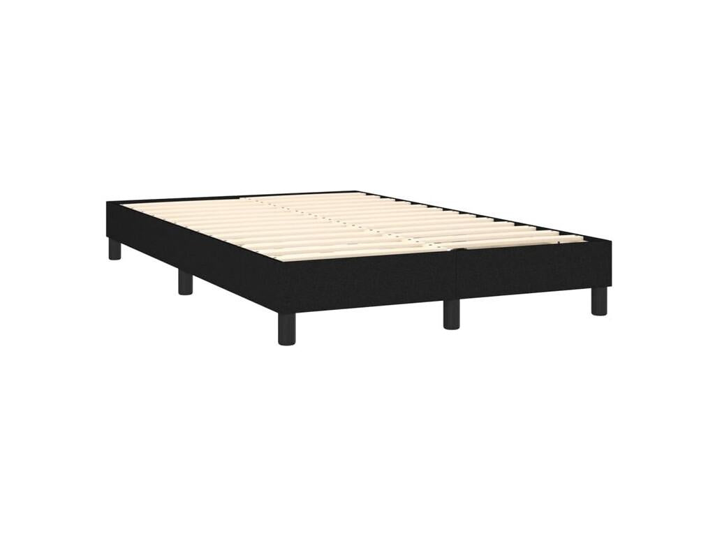 Sommier à Vertchez de lit avec matelas LED Noir 120x200 Tissu