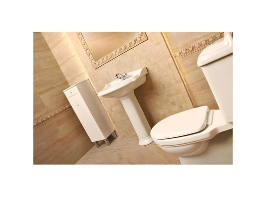 Lavabo rétro sur colonne Vertchez 58 cm en céramique