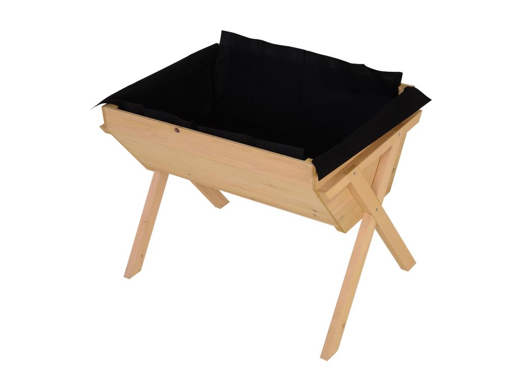 Jardinière sur pieds potager dim- 100L x 70l x 80H cm insert d'irrigation feutre de drainage inclus bois massif sapin