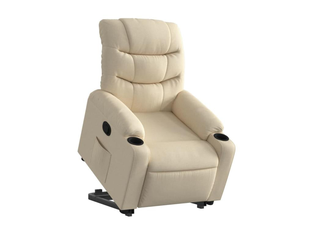 Fauteuil inclinable Crème Tissu
