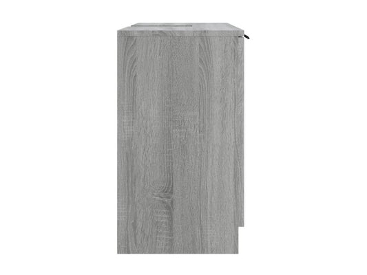 Armoire de bain Vertchez gris 64.5x33.5x59 Bois d'ingénierie
