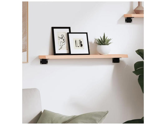 Étagère murale 60x10x2 bois de chêne massif non traité