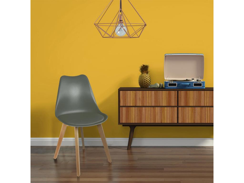 Vertchez - Lot de 2 Chaises Scandinaves Kaki