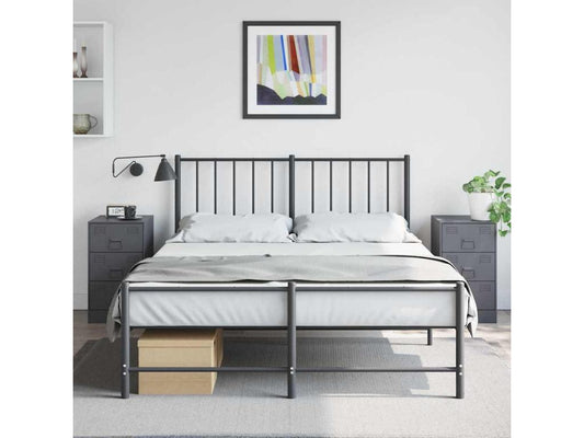 Tables de chevet 2 pcs anthracite 34.5x39x62 cm acier