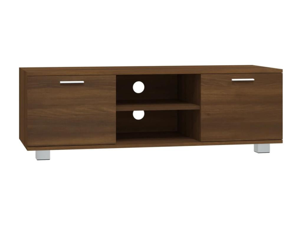 Meuble TV Chêne marron 120x40.5x35 cm Bois d'ingénierie